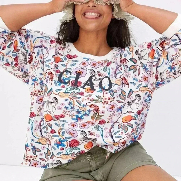 Maeve Ciao Floral Sweatshirt xs - Picture 1 of 16